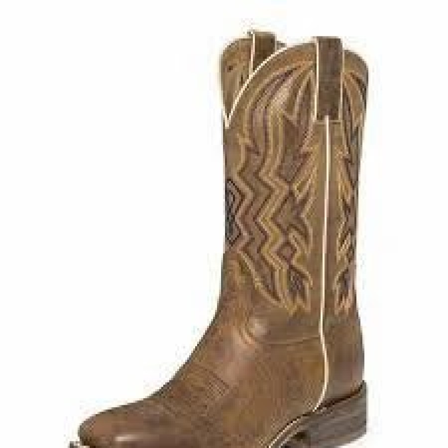 Boots & Shoes * | Nocona Boot Nocona Brown Deputy Square Toe Boot