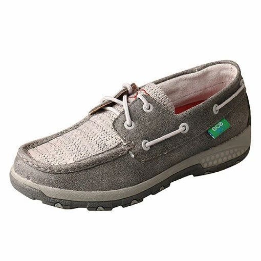 Boots & Shoes * | Twisted X Women'S Grey Eco And Cell Stretch Moc