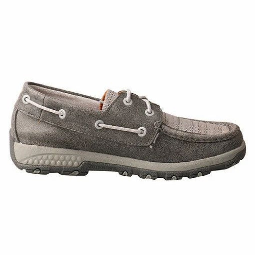 Boots & Shoes * | Twisted X Women'S Grey Eco And Cell Stretch Moc