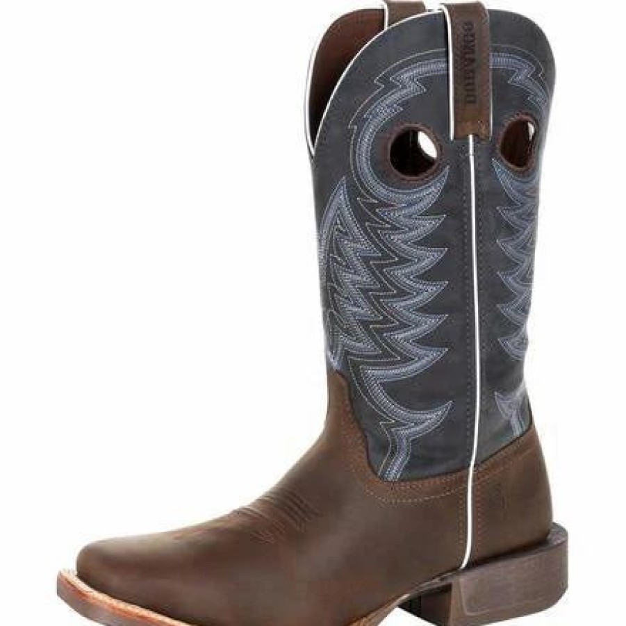 Boots & Shoes * | Durango Men'S Brown Denim Rebel Pro Square Toe Boot