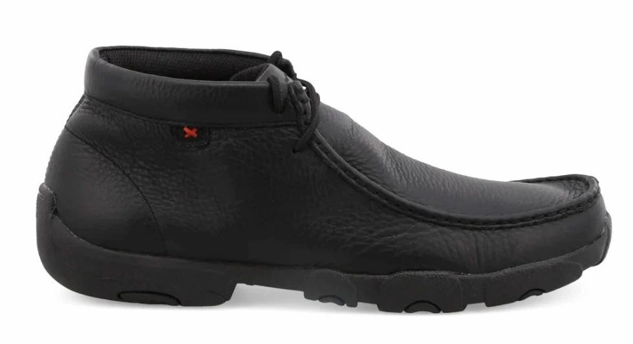 Boots & Shoes * | Twisted X Men'S Soft Black Leather Driving Moc