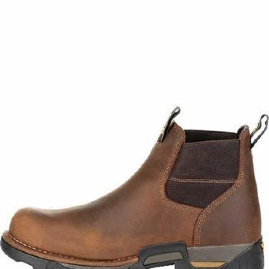 Boots & Shoes * | Georgia Boots Men'S Eagle One Waterproof Chelsea Work Boot