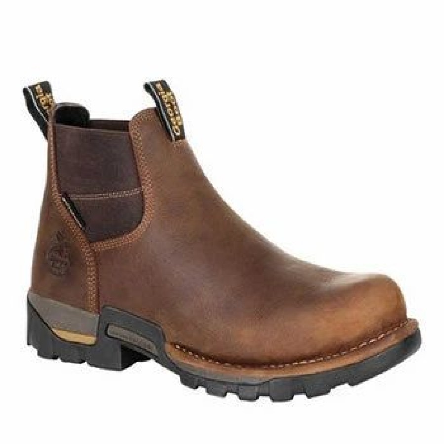 Boots & Shoes * | Georgia Boots Men'S Eagle One Waterproof Chelsea Work Boot