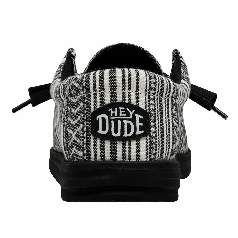 Boots & Shoes * | Heydude Hey Dude Wally Serape Black Gravel