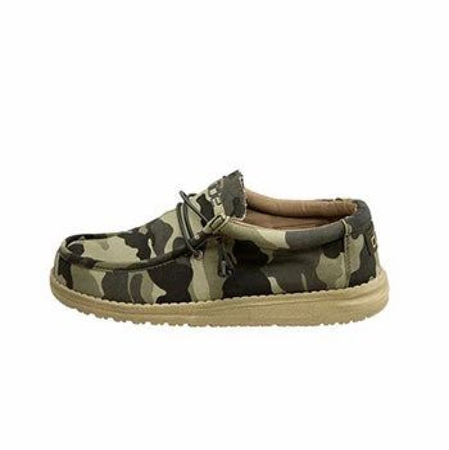 Boots & Shoes * | Heydude Hey Dude Men'S Wally Canvas Camo Shoe