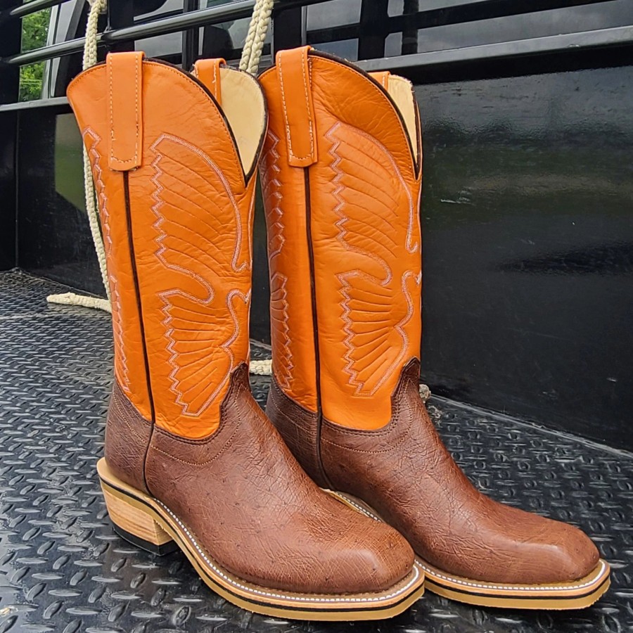 Boots & Shoes * | Anderson Bean Olathe Smooth Ostrich Boots