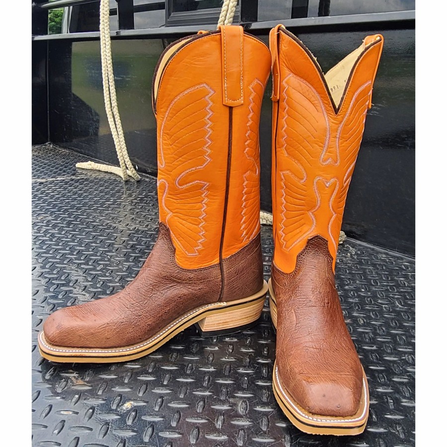 Boots & Shoes * | Anderson Bean Olathe Smooth Ostrich Boots