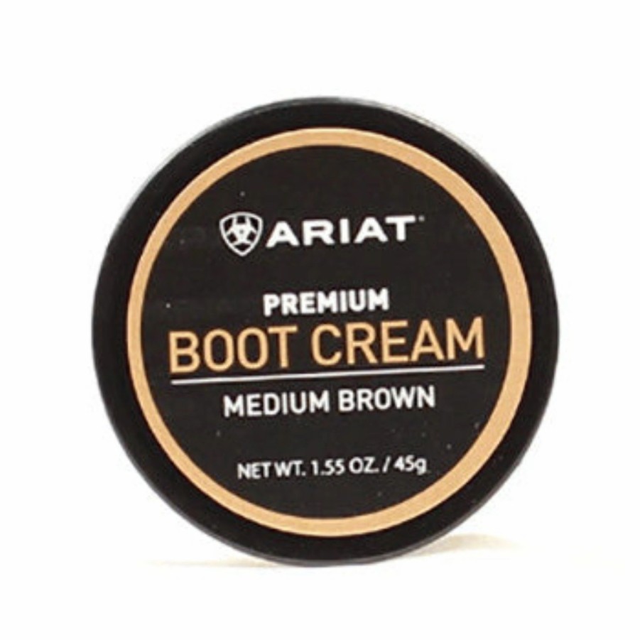 Boots & Shoes * | Ariat Medium Brown Boot Cream