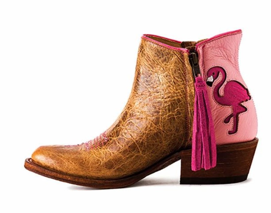 Boots & Shoes * | Anderson Bean Brown Flamingo Booties