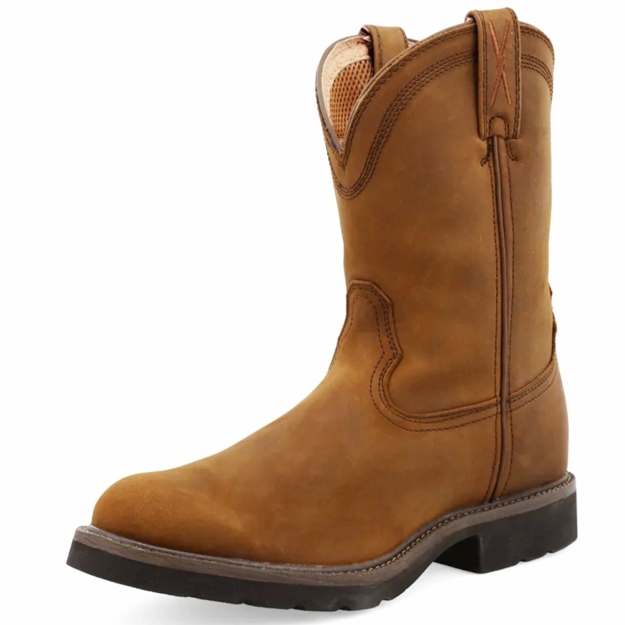 Boots & Shoes * | Twisted X Men'S 10 Brown Roper Work Boot