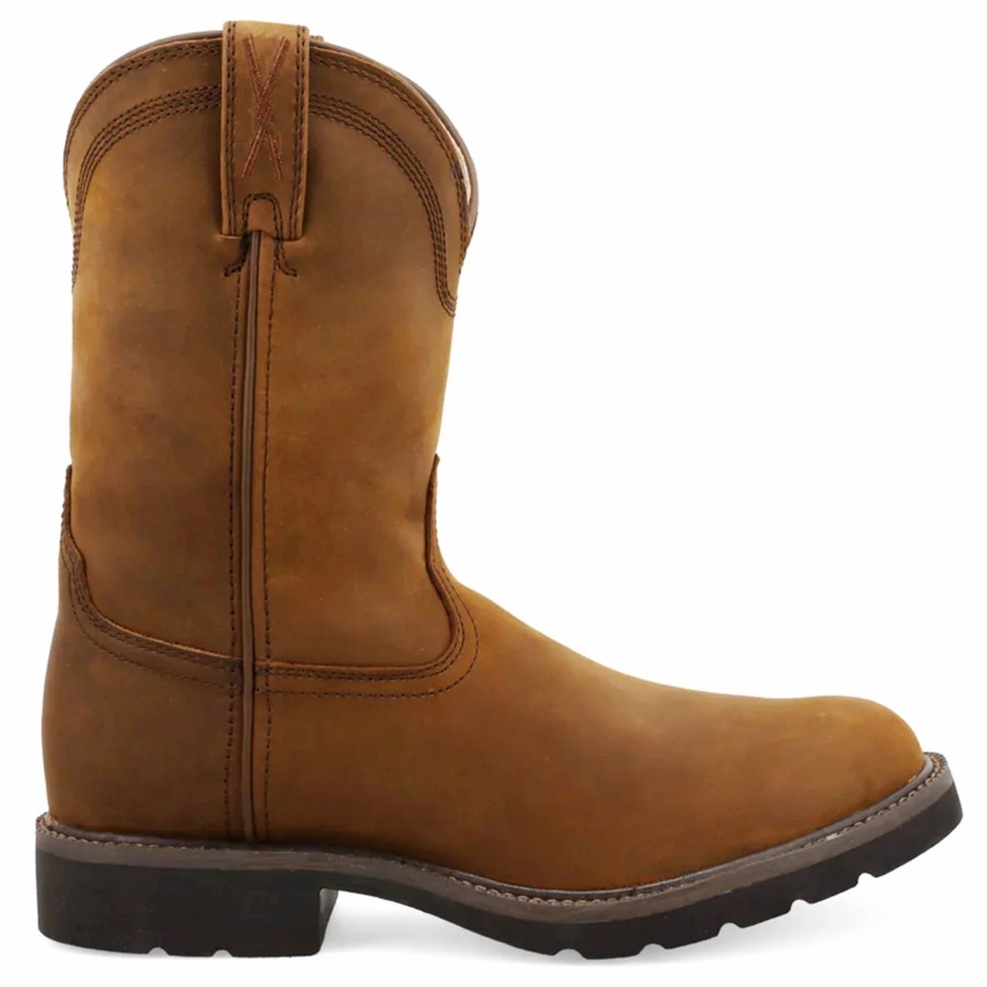 Boots & Shoes * | Twisted X Men'S 10 Brown Roper Work Boot