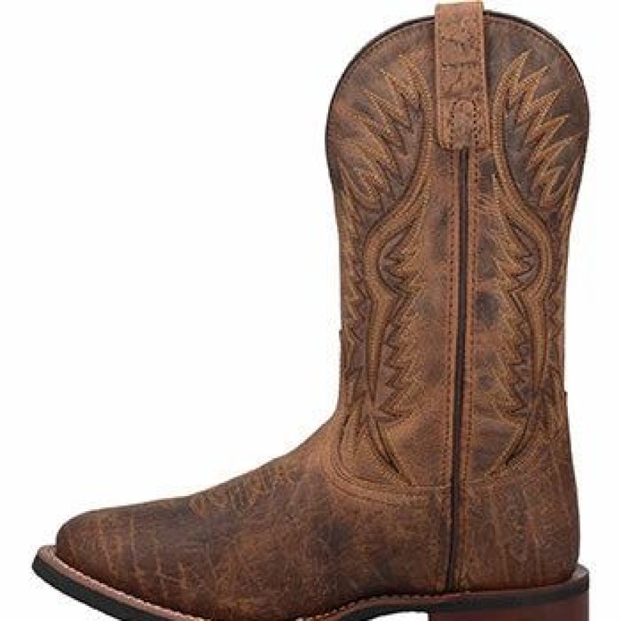 Boots & Shoes * | Dan Post Boot Company, Laredo Laredo Distressed Brown Roper