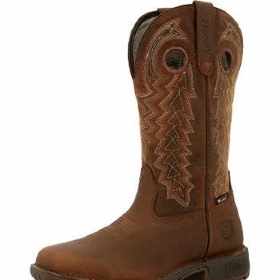 Boots & Shoes * | Rocky Shoes And Boots Rocky Brown Legacy Steel Toe Boots