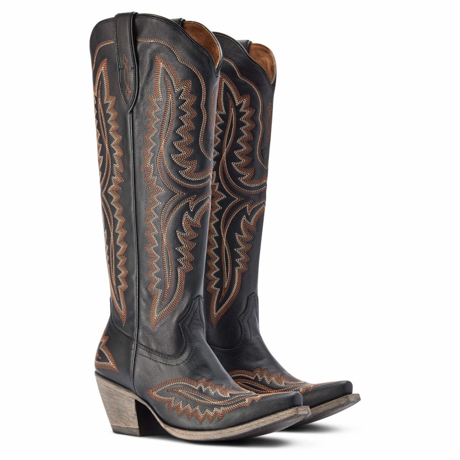 Boots & Shoes * | Ariat Black Casanova Brooklyn Boots