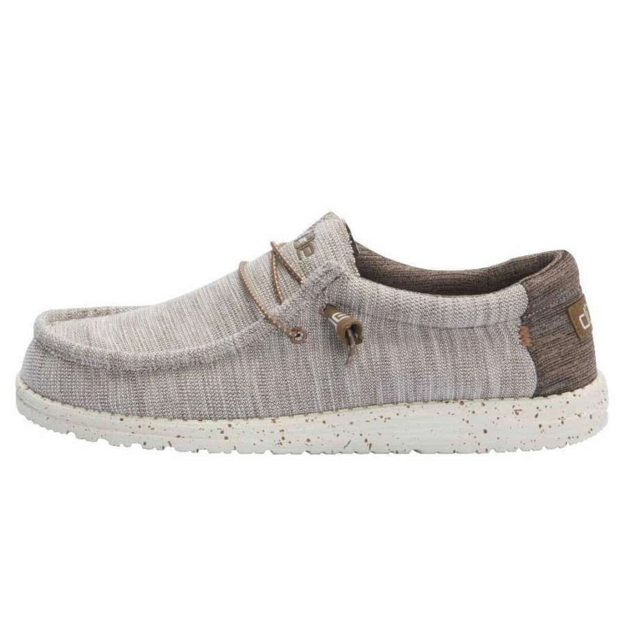 Boots & Shoes * | Heydude Hey Dude Men'S Wally Stretch Limestone Shoes