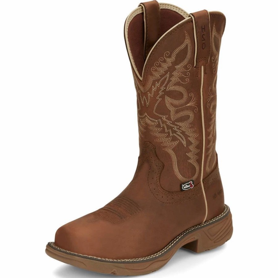 Boots & Shoes * | Justin Boot Co. Justin Lady Water Buffalo Rush Composite Toe