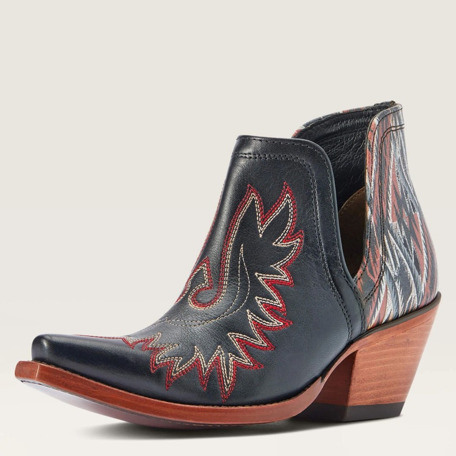 Boots & Shoes * | Ariat Black And Red Chimayo Dixon Boots