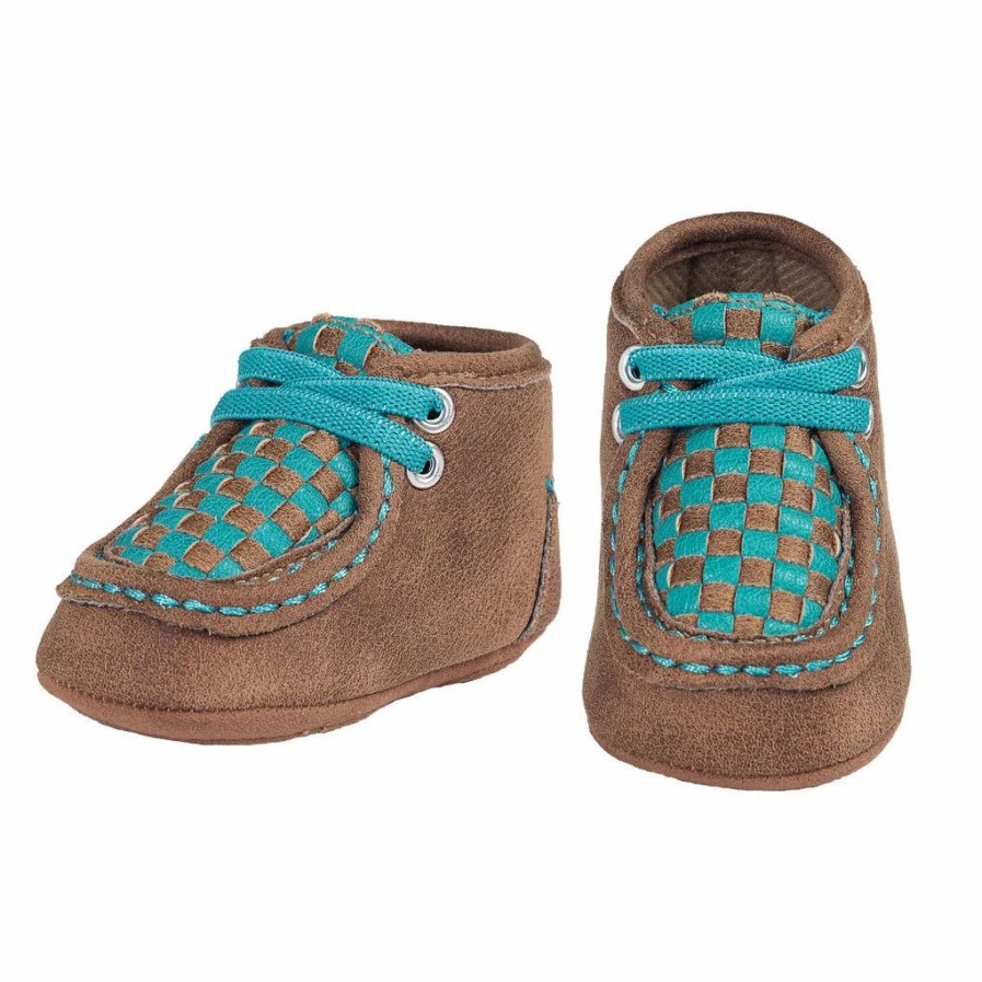 Boots & Shoes * | Blazin' Roxx Infant Blue Cassidy Baby Bucker Mocs