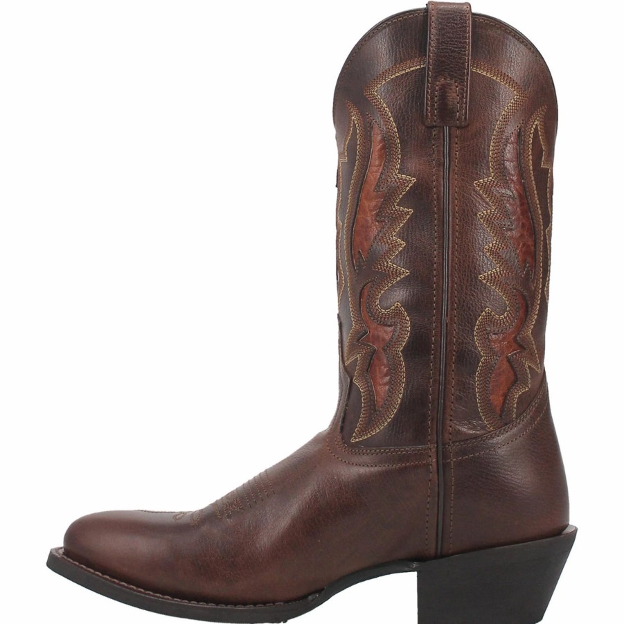 Boots & Shoes * | Laredo Tan Silas Round Toe Boots