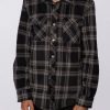 Boys * | O'Neill Boys Glacier Plaid Shirt Black